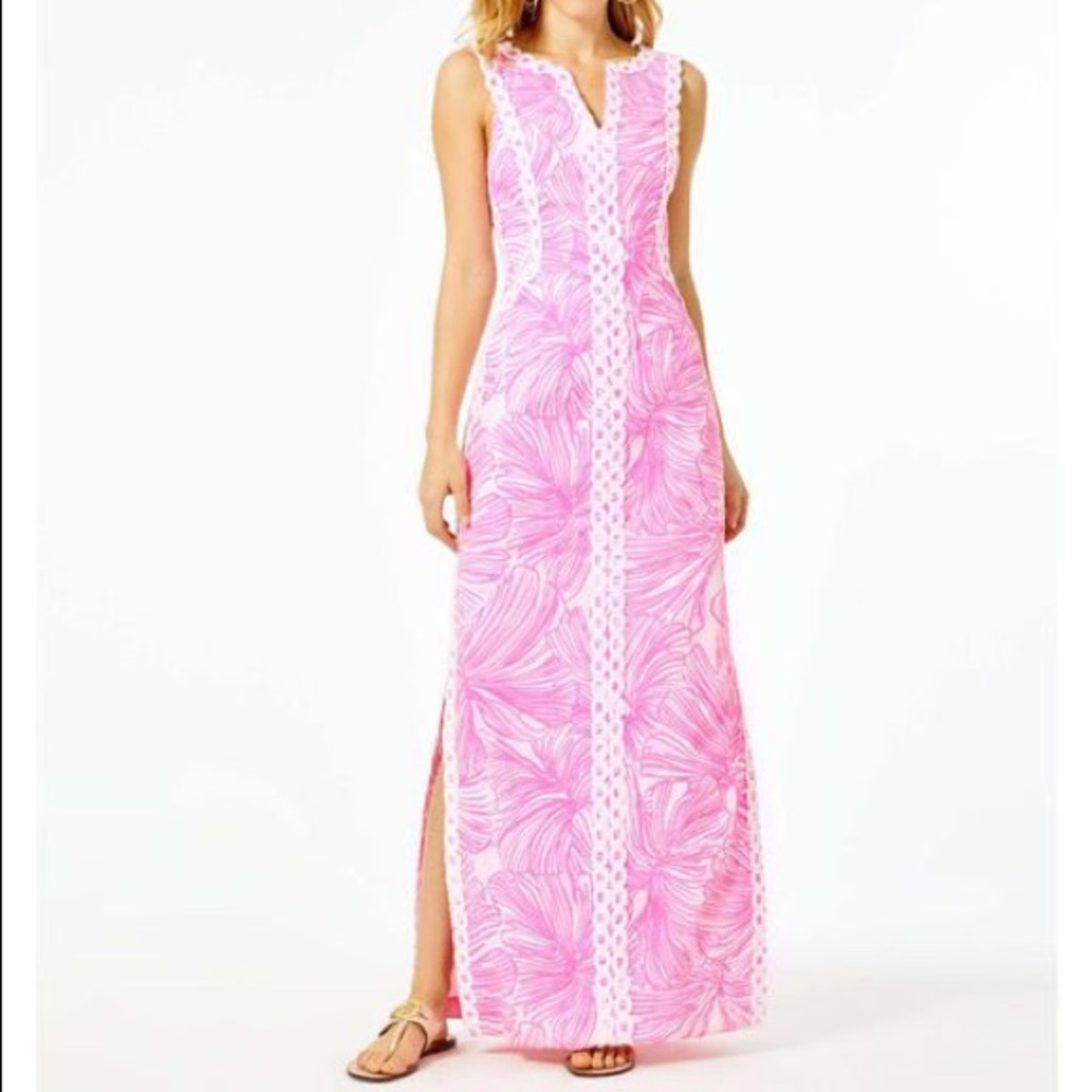Lilly Pulitzer daise stretch maxi dress